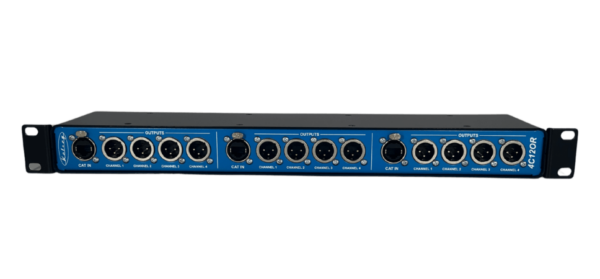 3x 4-Way Output Analogue Audio Over Cat Cable 1U Rack Box