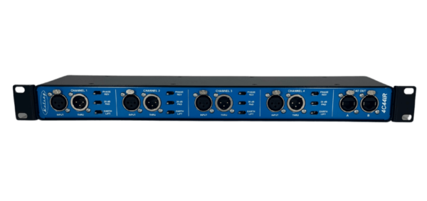 4-Way Input with Transformer Isolated Splits, Analogue Audio Over Cat Cable 1U Rack Box