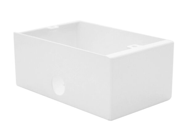 KELSEY DOUBLE GANG METAL BACK BOX WHITE