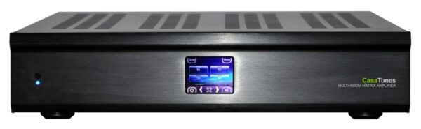 Matrix Amplifier with12 Sources X 8 Zones (2 pre-amp). 110W per room.